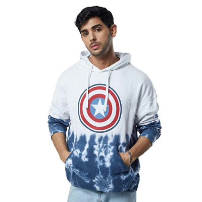 Captain America: Shield Tie Dye Mens and Boys Hoodies