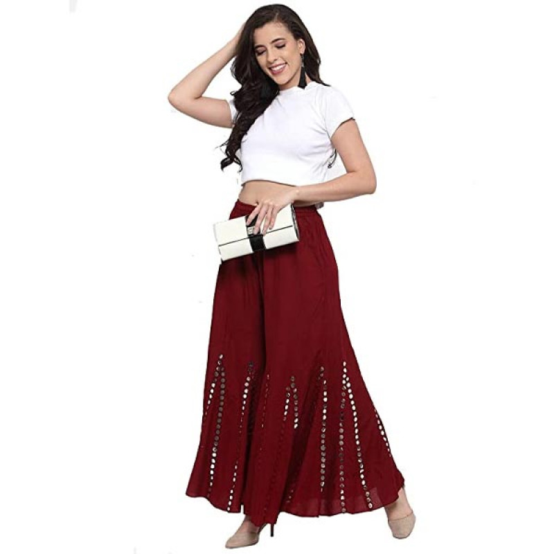 Women's Art Work Rayon Palazzo.